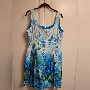 Nine West Watercolour Floral Sleeveless Dress